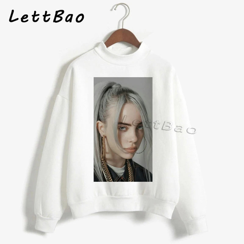 Billie Eilish толстовки уличная толстовка женская Эстетическая Sudaderas Harajuku Готическая Женская негабаритная толстовка зимнее пальто для женщин