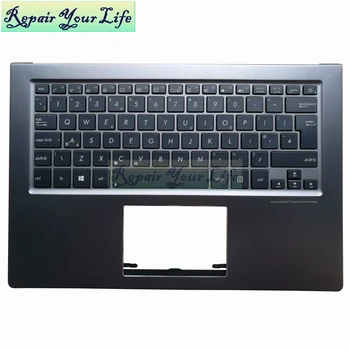 

Laptop keyboard For Asus Zenbook UX303L UX303 UX302LG UX302 UK English blue kb backlit gray C shell 0KNB0-3629UK00 NSK-UQ90U