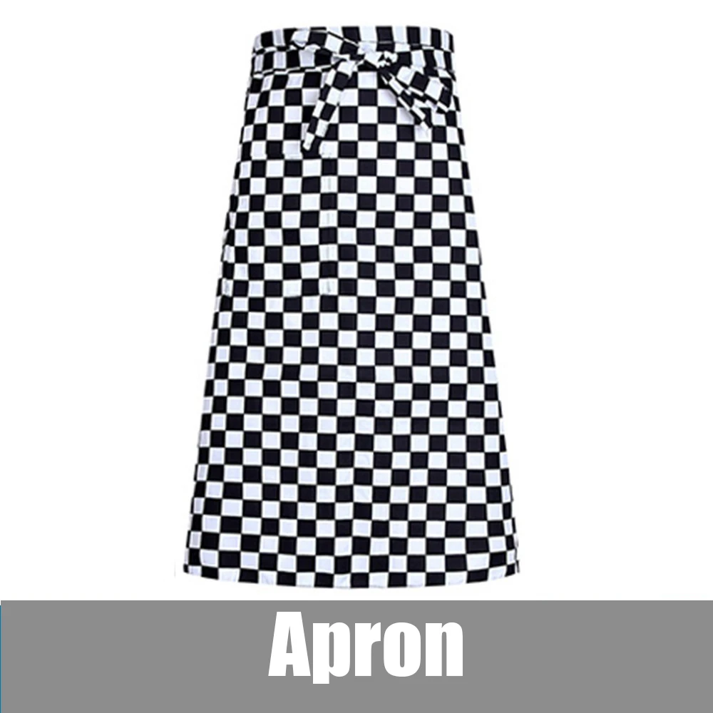 Apron 5 Двубортная форма шеф-повара, кухонный поварской китель, длинный рукав, столовой отеля, кафе, Парикмахерская, пекарня, унисекс, работа официанта, рубашка - Цвет: Apron 5