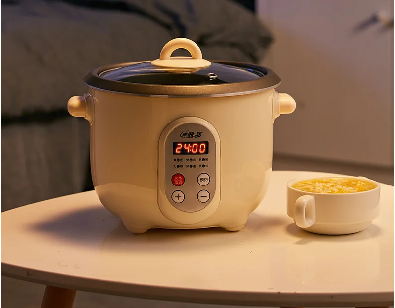 Home mini intelligent multi-functional single person porridge small reservation automatic rice cooker J03