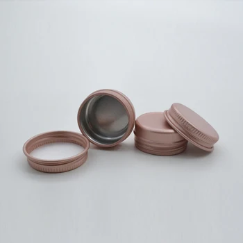 

10pcs 10ml Empty Pink Aluminum Jar Cream Tin Cosmetic Lip Balm Containers Nail Crafts Pot Bottle Screw Thread Powder Box
