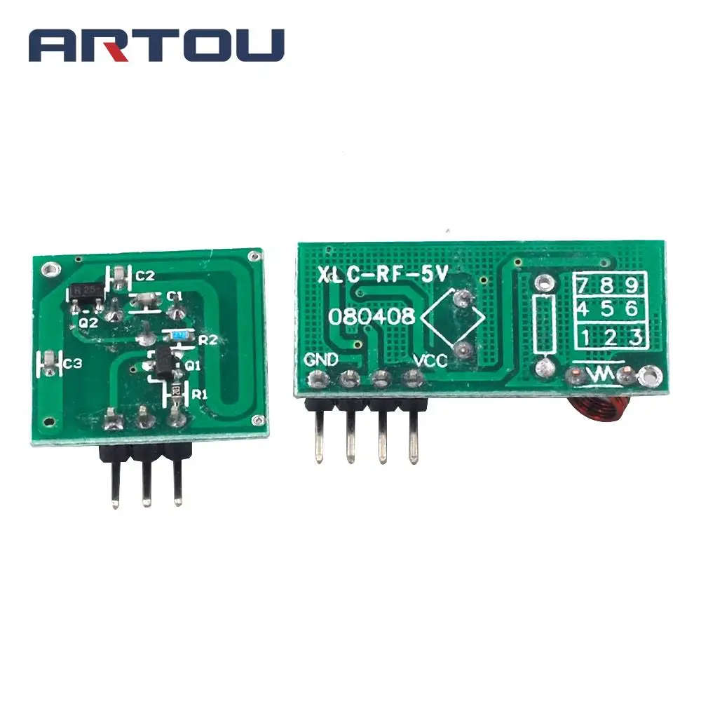 5 пар(10 шт.) 433 МГц RF передатчик и приемник модуль комплект для ARM/MCU DIY 315 МГц/433 МГц беспроводной пульт дистанционного управления для Arduino