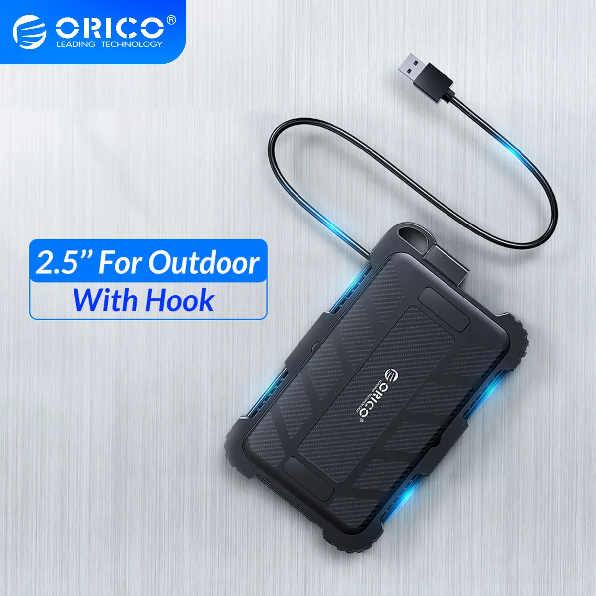 Hdd-Case Hard-Disk-Box ORICO External-Hard-Drive Shockproof USB3.0 Triple-Protection