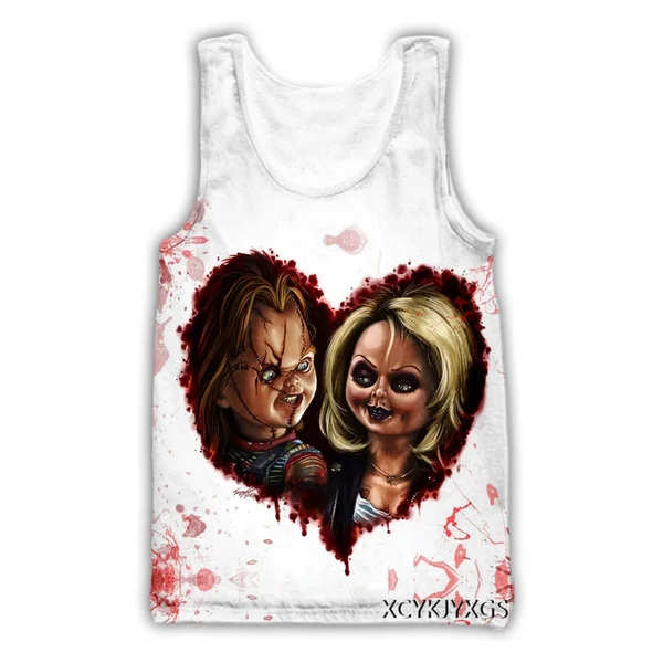 

Bride of Chucky 3D Print Causal Clothing New Fashion Men Women Vest Size S-5XL mesh top