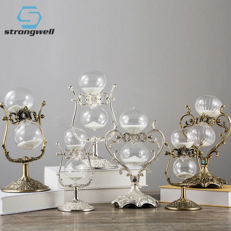 Металлические песочные часы Strongwell в стиле Европейской принцессы Миниатюрный