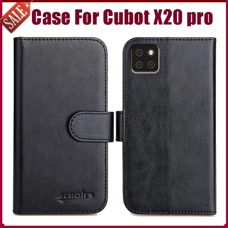 

Hot! Cubot X20 pro Case 6.3" 6 Colors Flip Soft Leather Phone Wallet Cover Stand Function Case Credit Card Slots