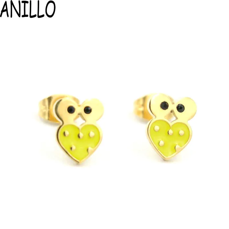 ANILLO для женщин Сова серьги/браслет золотой цвет богемы животных нержавеющая сталь нейлон тканые Шарм регулируемый комплект ювелирных изделий