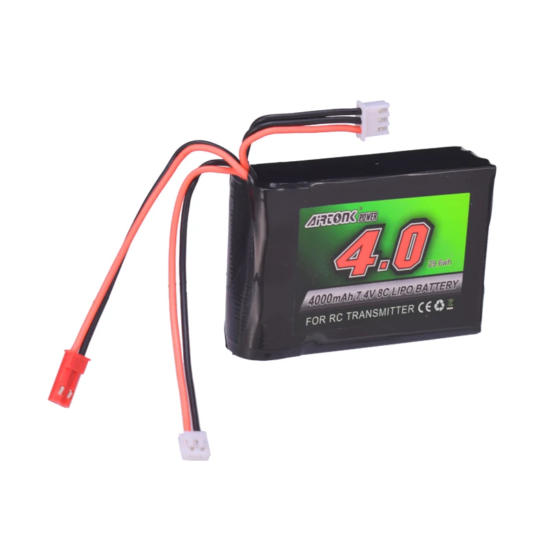 7,4 V 4000mAh 8C RC передатчик батарея аккумуляторная Lipo батарея для Spektrum DX9 DX8 DX7 DX6E пульт дистанционного управления