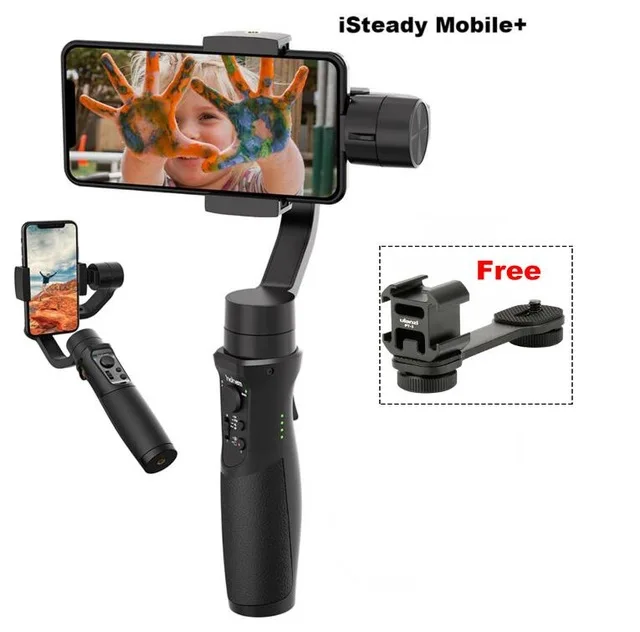 Стабилизатор Hohem iSteady Mobile + Plus 3 осевой Ручной для смартфона iPhone XS XR X 8 7 6 Samsung Huawei