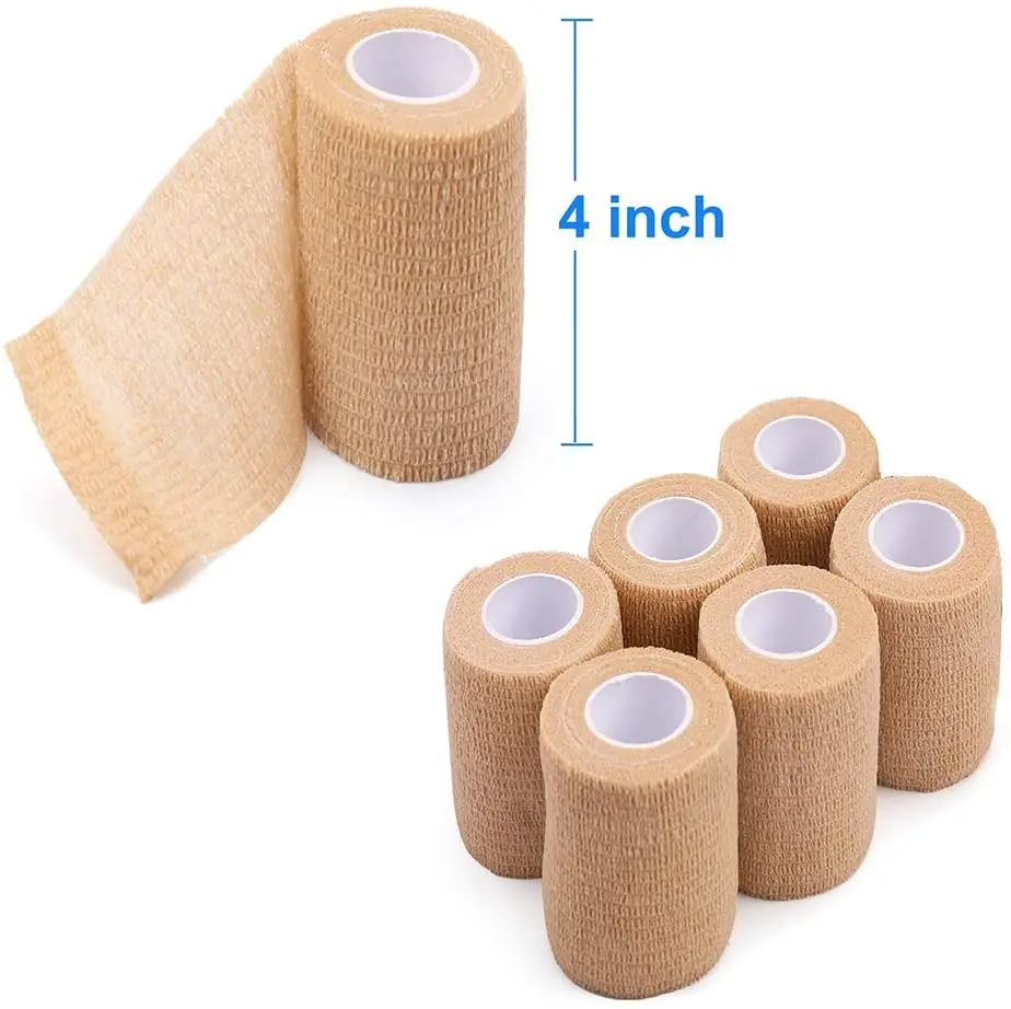 Self Stick Bandage 4 Inch 24 Pack Vet Wrap Cohesive Bandage