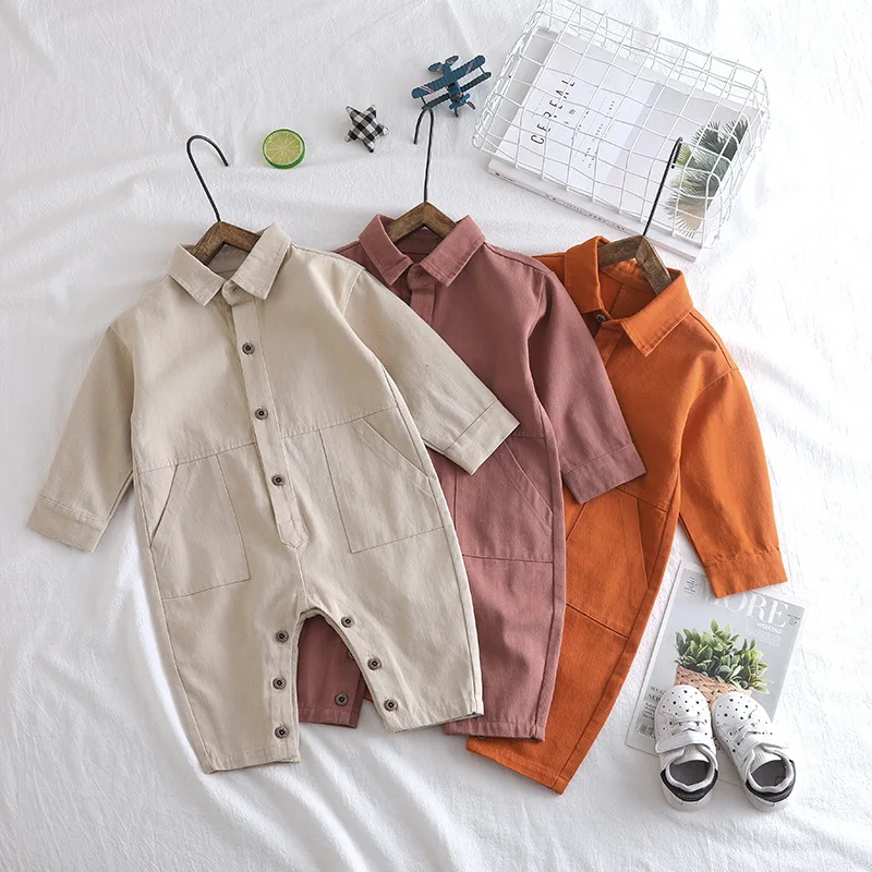 

2019 children Autumn crawling clothes baby long-sleeved trousers Romper