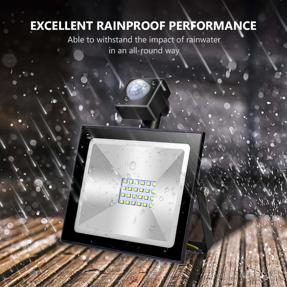 

Waterproof Spotlight Motion Sensor LED Flood Light 10W 30W 50W 220V Outdoor Lighting Floodlight Searching Lamp IP65 Wall Lamp