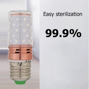 

E27 60 LED UVC Germicidal Corn Lamp Kill Bacteria Dust Disinfection Light Bulb Tube UVC Germicidal Light Sterilizing Lights