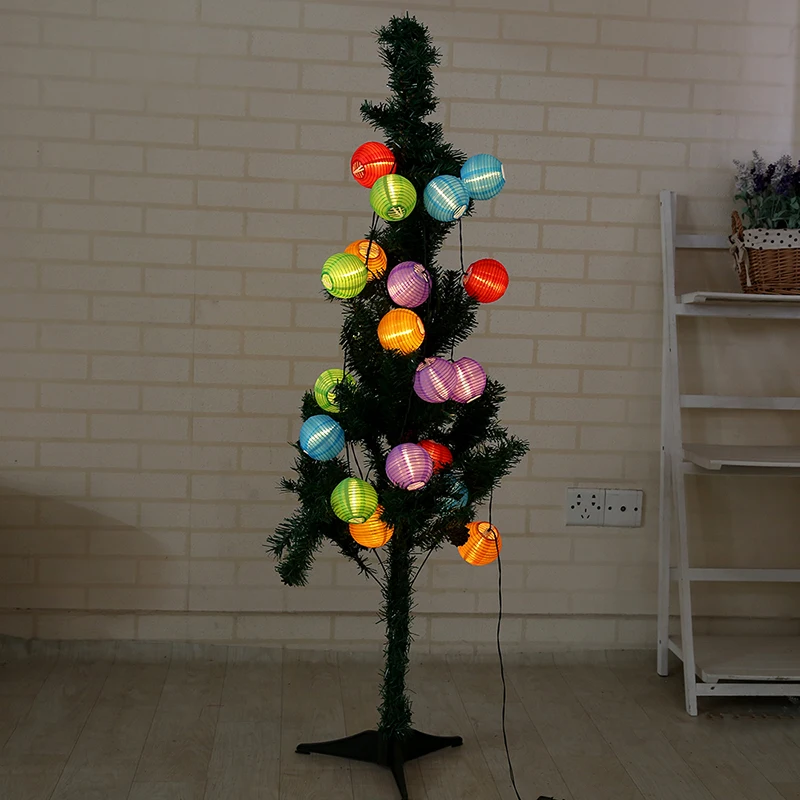 4.8M 20 LED Solar String Lights Fairy decorative Christmas Solar Lamp Globe Lantern Ball Outdoor Lighting For Party Holiday