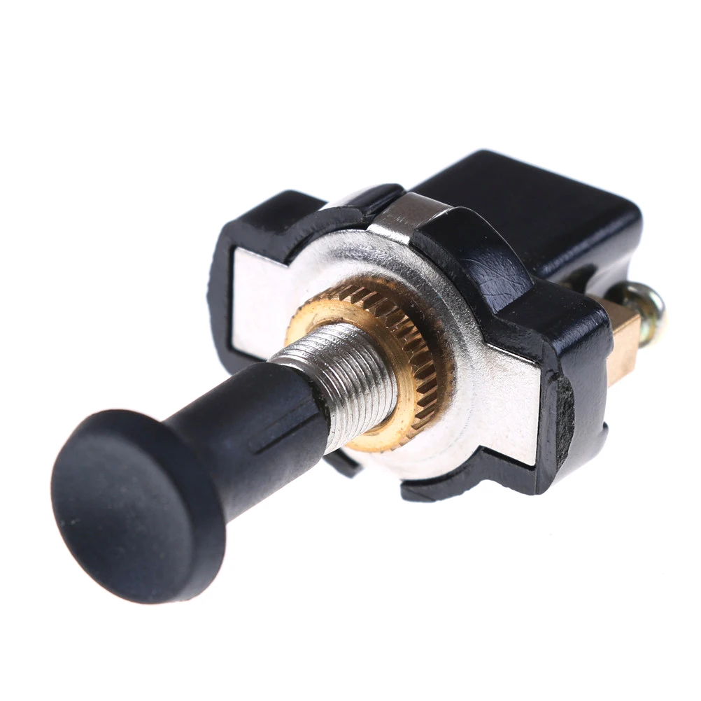 1Pc 5cmx2.2cmx3cm On-Off Long Push Pull Switch 12V Screw Terminals with  Durable High performance
