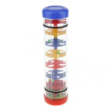 

Plastic Rain Sound Maker Shake Colorful Beads Kids Learn Play Toy Gift 20cm