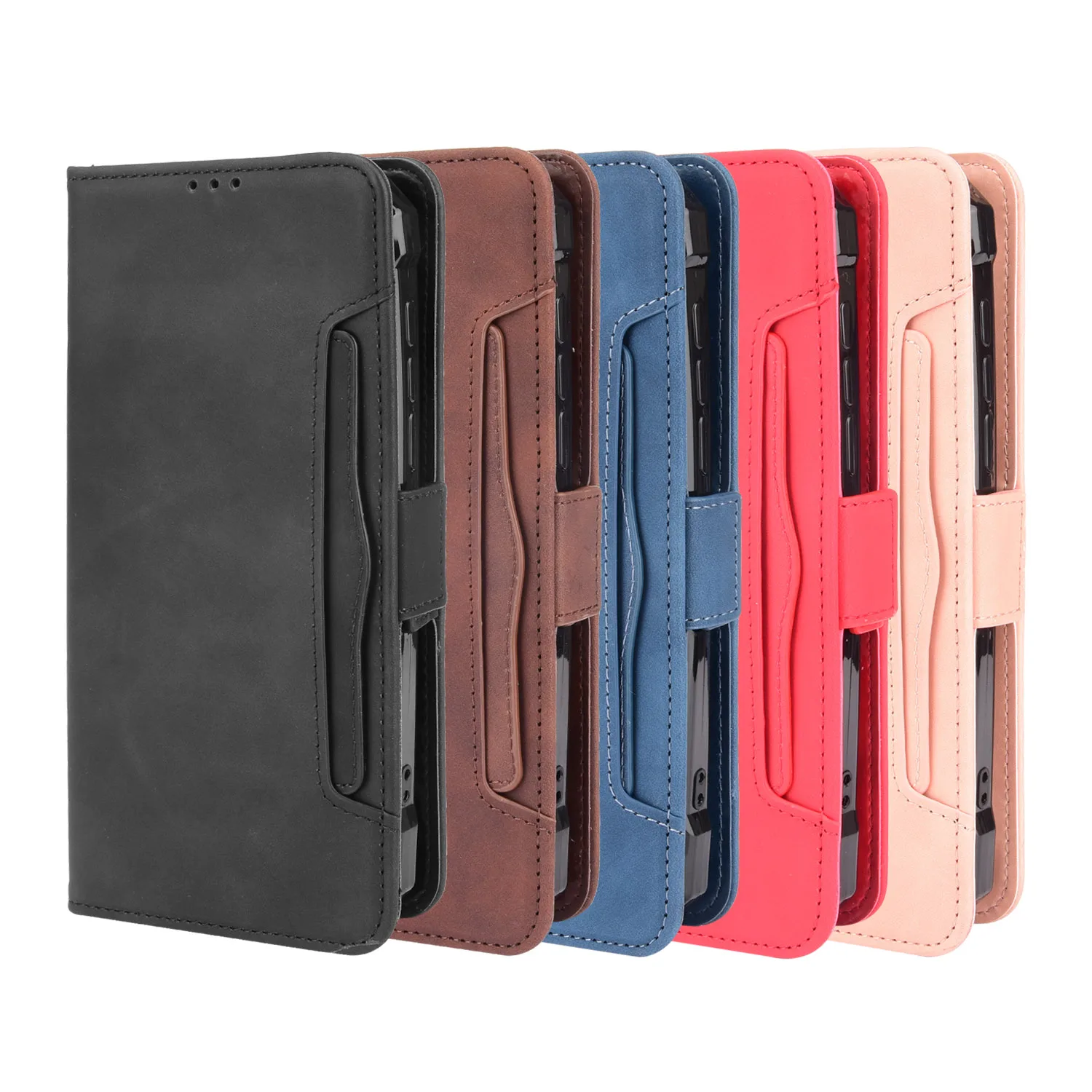 Case Premium Leather Wallet Leather Flip Multi-card slot Cover for Doogee S88 Plus S88 Pro S88Plus S88Pro Phone