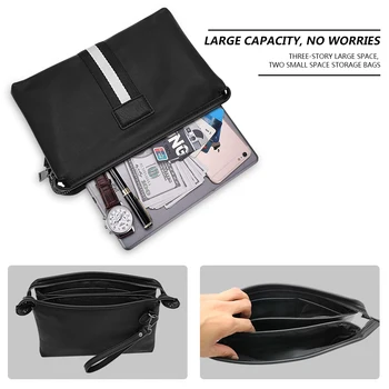

For BMW Compound cattle leather Man Wallet handbag mobile phone bag certificate bag zipper pocket with Logo