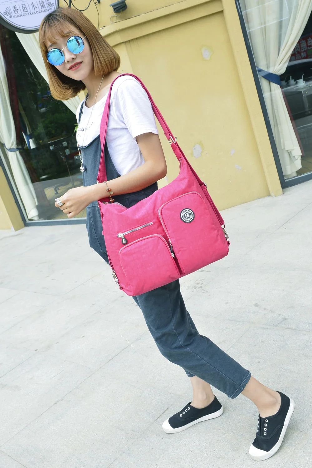 

2018 WOMEN'S Bag jin qiao er Backpack Women's Trending Waterproof Nylon Casual Multi-functional School Bag Korean-style Backpack