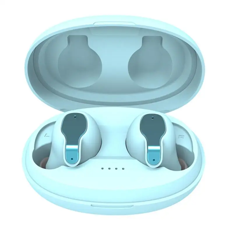 Для станции метро анти-шум CVC6.0 Bluetooth 5,0 гарнитура TWS беспроводные наушники стерео наушники-вкладыши Наушники спортивный комплект - Цвет: Blue
