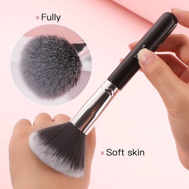 BEILI Black Makeup brushes set Professional Natural goat hair brushes Foundation Powder Contour Eyeshadow make up brushes 5