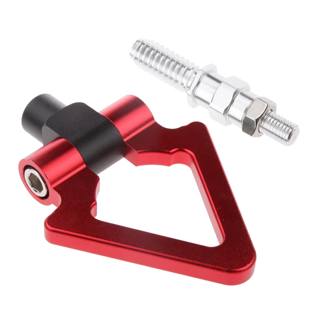 Red Racing Sporty Style Front Bumper Screw Pull Tow Hook For EURO Cars