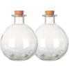 250ML Round Glass Spherical Bottles with Corks Large Bottles for Costume Props, Bath Salts, DIY Crafts & Decorative Bottles 1