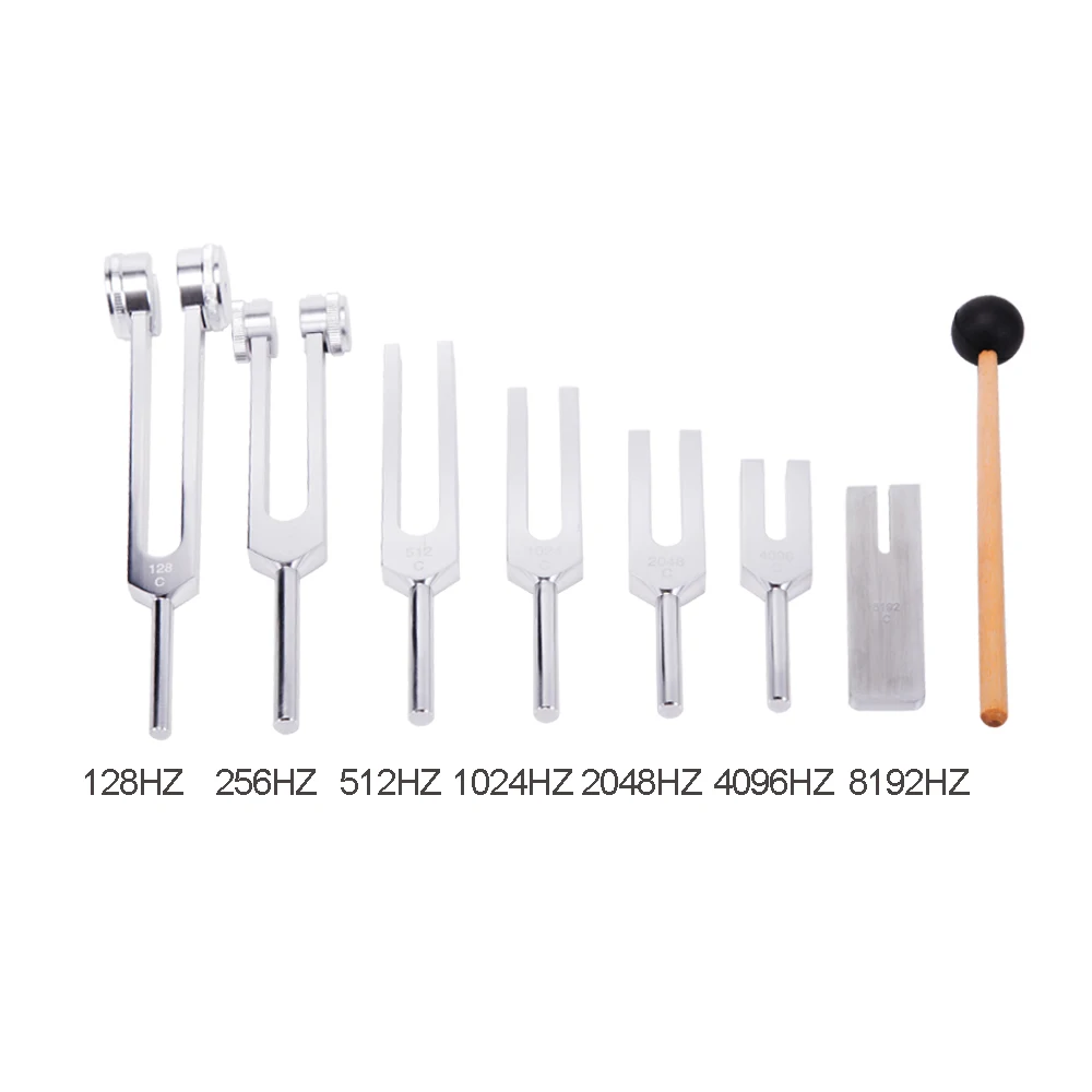 AMT 128 Hz Medical-Grade Tuning Fork Instrument with Fixed Weights Non-Magnetic Aluminum Alloy C 128