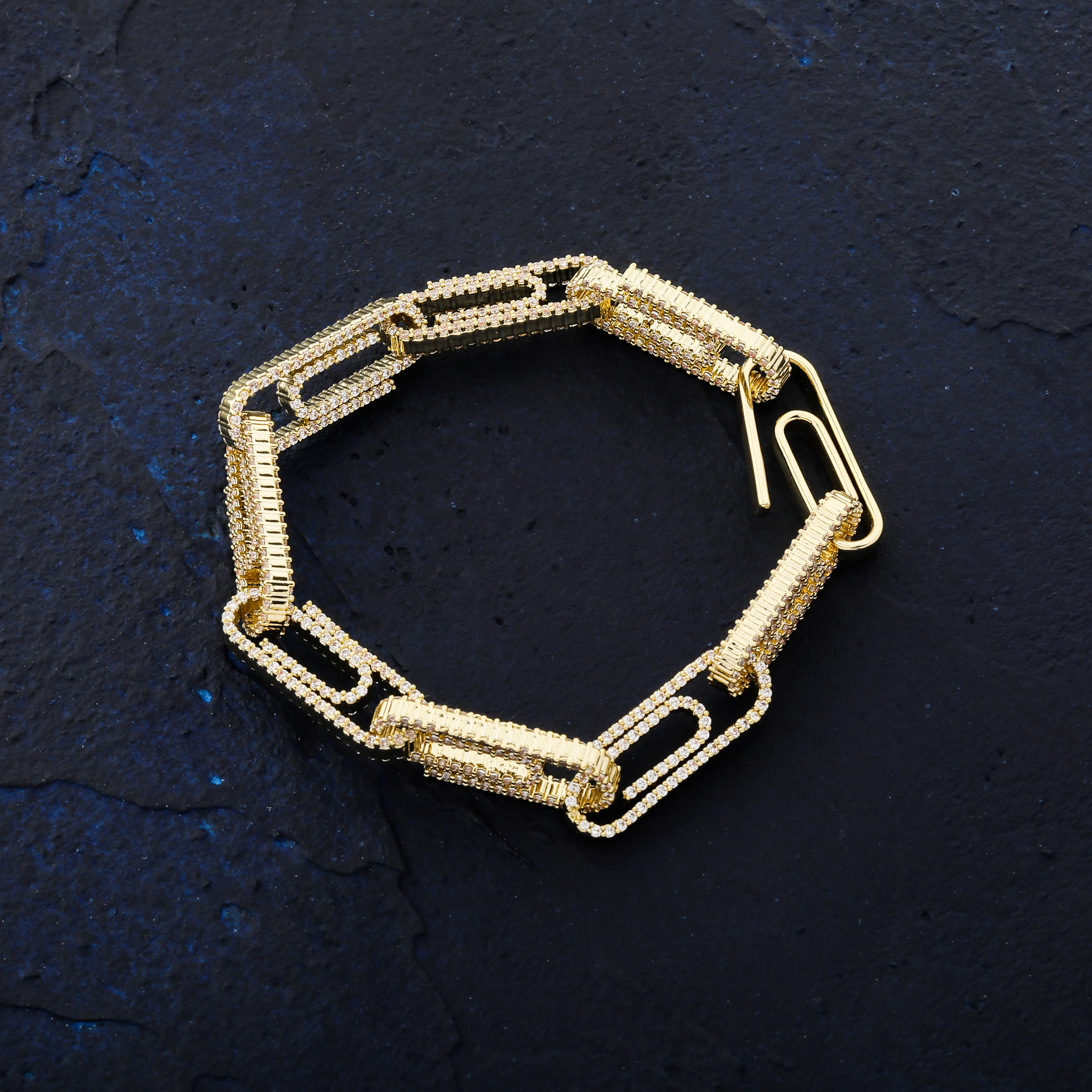 JINAO New 10mm Paper Clip Buckle Iced 