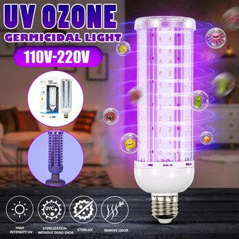 

E27 60W UV Germicidal Lamp UVC LED Light Bulb Indoor Antibacterial Disinfection UV Light Bulb