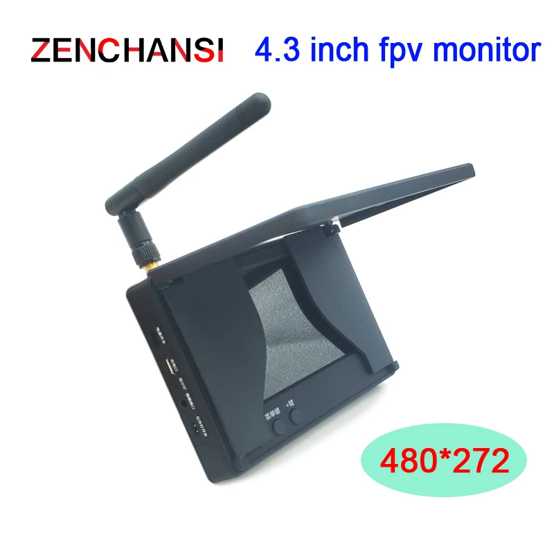 ЖК-дисплей 5 8 ГГц 48 каналов 4 3 дюйма 480x272 16:9 NTSC/PAL автоматический поиск FPV-монитор