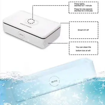 

2 in 1 Mobile Phone Wireless Charge and UV Disinfection device