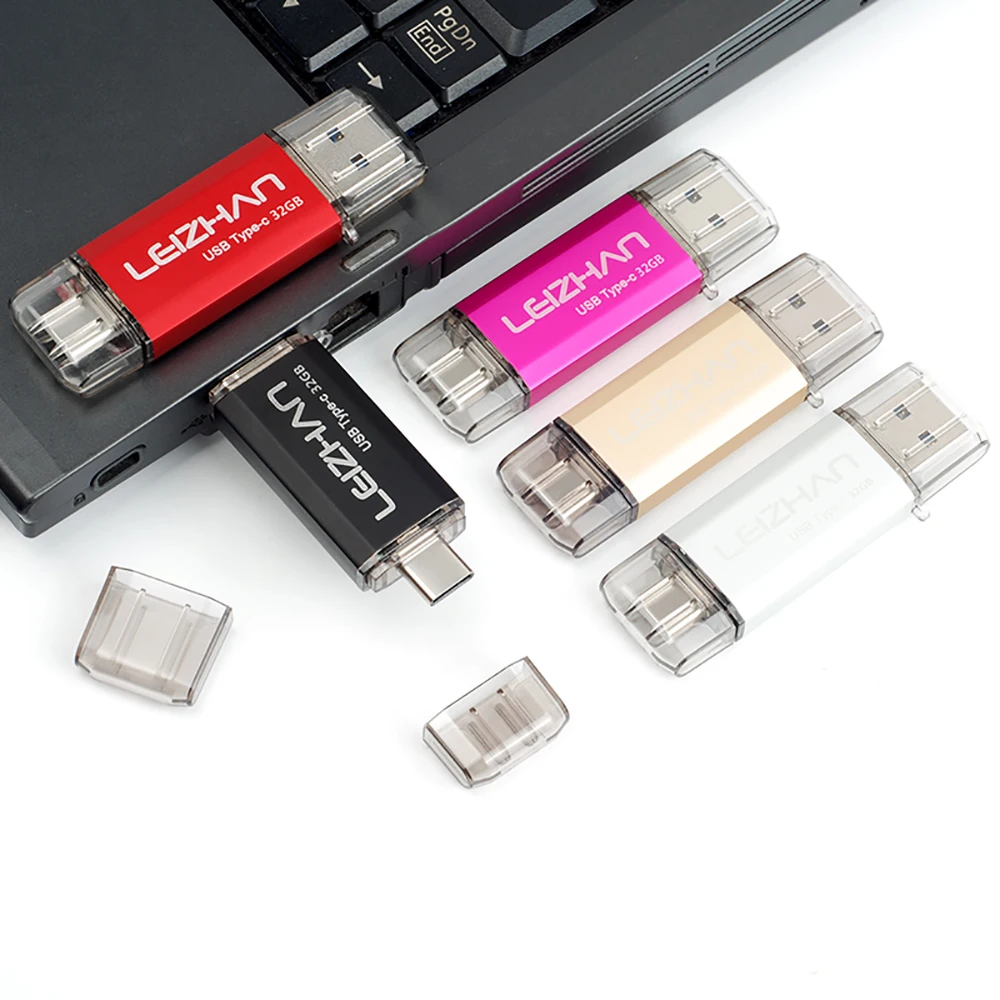 OTG флеш накопитель USB 3 0 Type C + Micro Pen Drive 512 ГБ 256 128 Гб 64 32 16 карта памяти Флешка для
