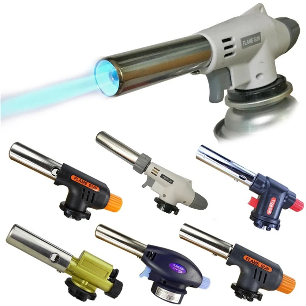 

Cooking Torch Culinary Butane Torch Gas Ignition Lighter Head With Adjustable Flame for Home Cooking and Professional Use