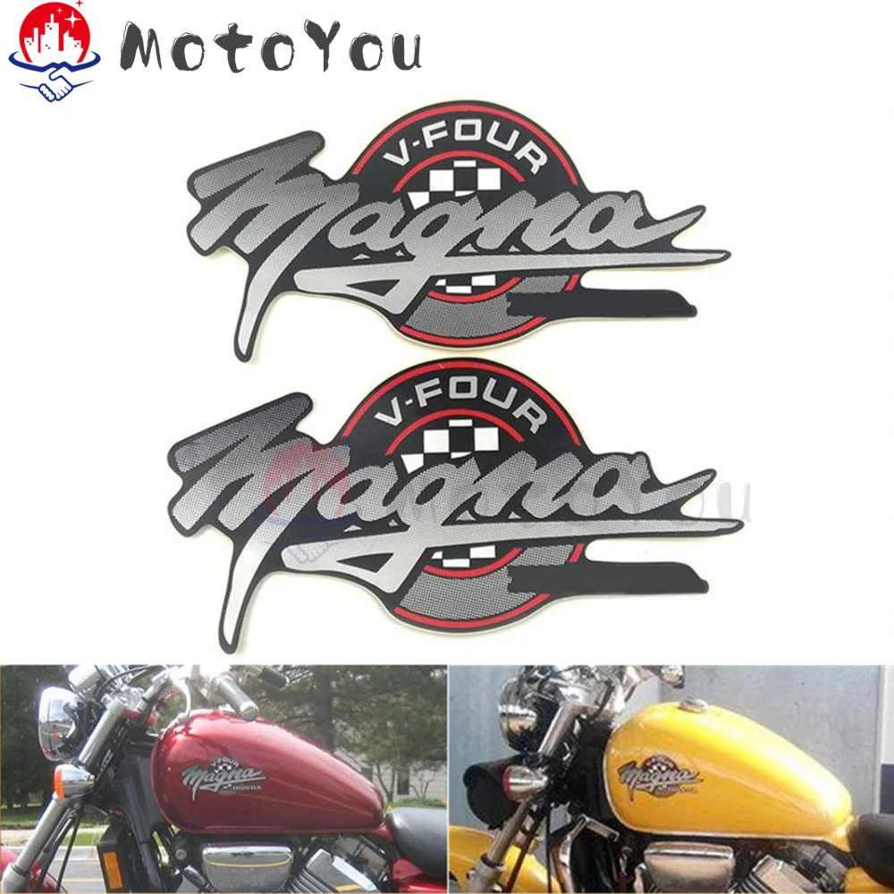 Fuel Gas Tank Emblem Badge Decal Side Stickers w/ Glue for Honda