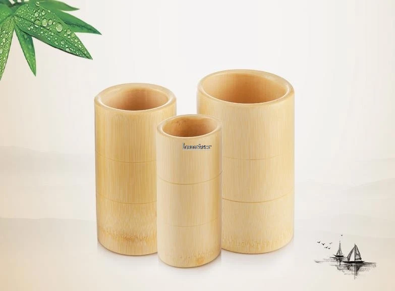 Bamboo cupping apparatus большие Натуральные Бамбуковые банки в небольших бытовых типах. Три всасывания традиционные cupping-jfie56