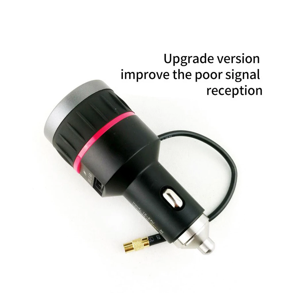 Car DAB+Receiver Cigarette Lighter Plug 1.1" OLED Screen Display Automotive Digital FM Radio Receiver Antenna Kit