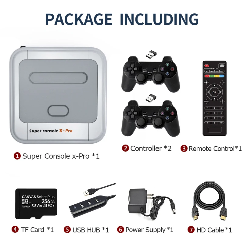 Consolas de Jogos de Vídeo Caixa de tv Jogos para Psp 50000 + Jogos Super Console Retro - Ps1 N64 dc hd Wifi Saída Sistema Duplo Embutido x Pro - Image 6