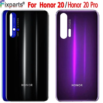 

Back Glass Cover 6.26" For Huawei Honor 20 Pro Battery Cover Back Panel Honor 20 Rear Glass Door Housing Case With Adhesive