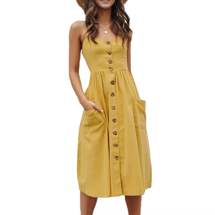 cotton midi dress