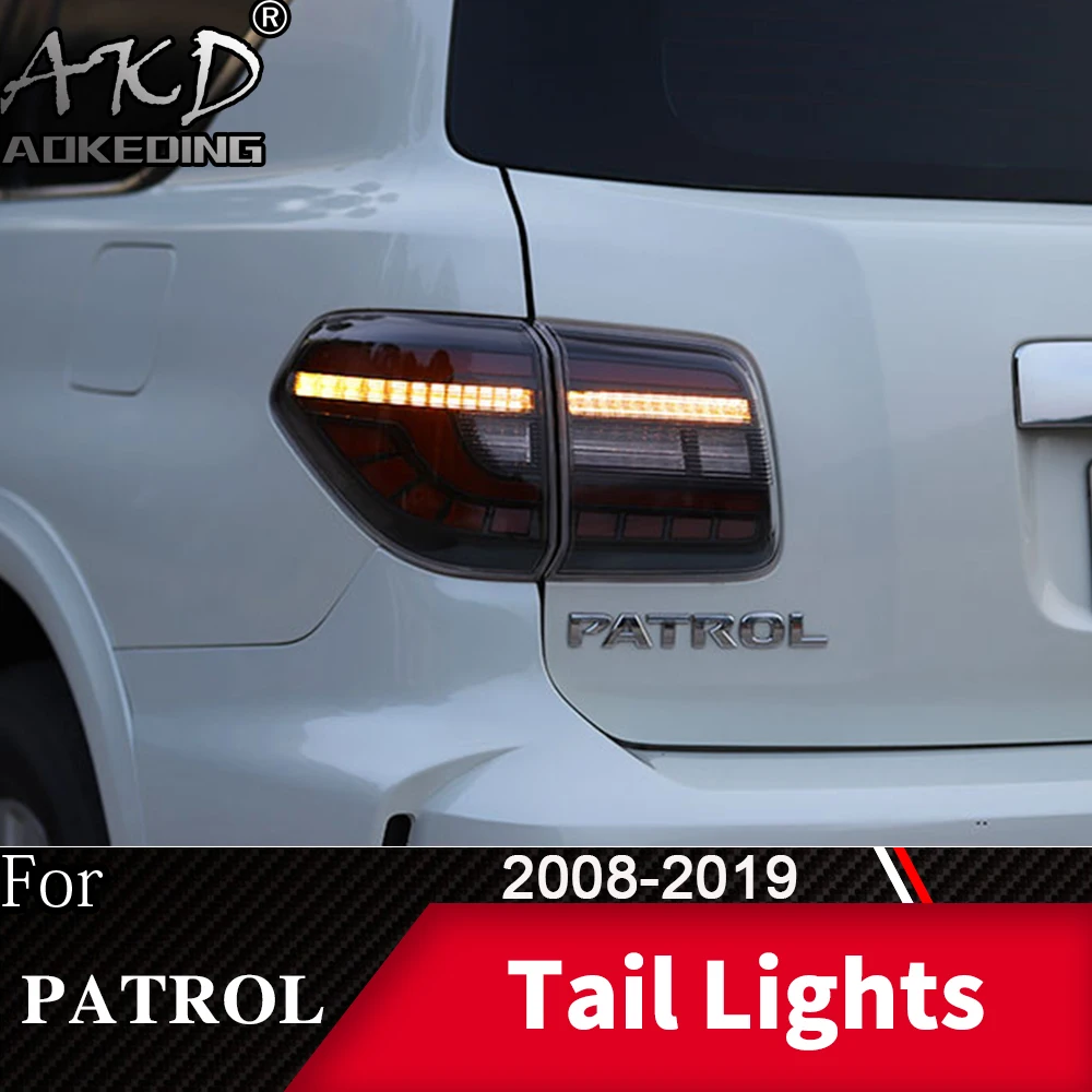 Задний фонарь для автомобиля Nissan Patrol Y62 2008- светодиодный задний фонарь Противотуманные фары Дневные ходовые огни DRL тюнинг автомобильные аксессуары