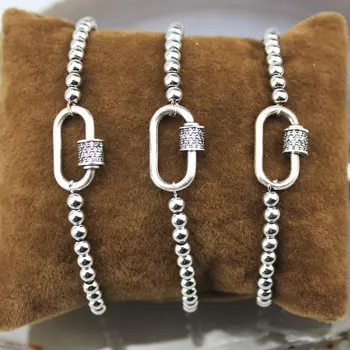 

adjustable 5pcs/lot New design cz bracelet,fashion cubic zircon clasp charm component, handmade diy bracelet jewelry