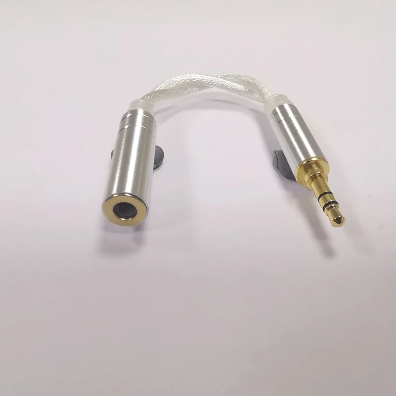 Núcleos Litz Único Cristal Cobre Chapeado Prata Adaptador Cabo 2.5 Fêmea para 3.5 Macho Fio para Zsx Cca C12 V90 Ba5zs10 Pro Zsn 2