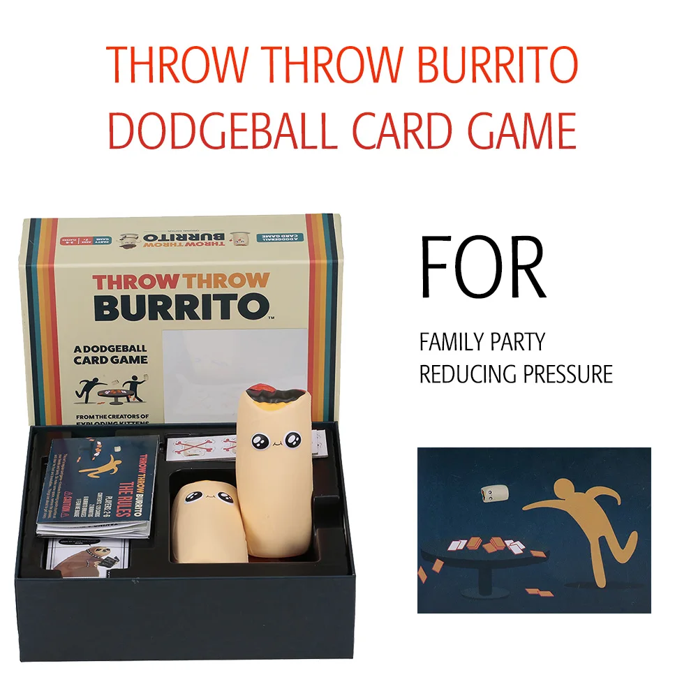 Бросок Burrito Dodgeball метание карточная игра настольные игры для семьи домашние вечерние карты Paly