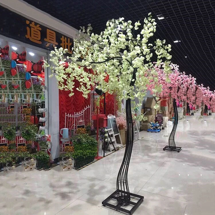 JAROWN Artificial Cherry blossom Flower Pink Cherry Tree Sakura Wedding Stand Iron Arch Frame Party Decoration Home Backdrop Wall Decor (35)