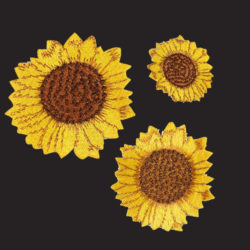 sunflower embroidered jeans