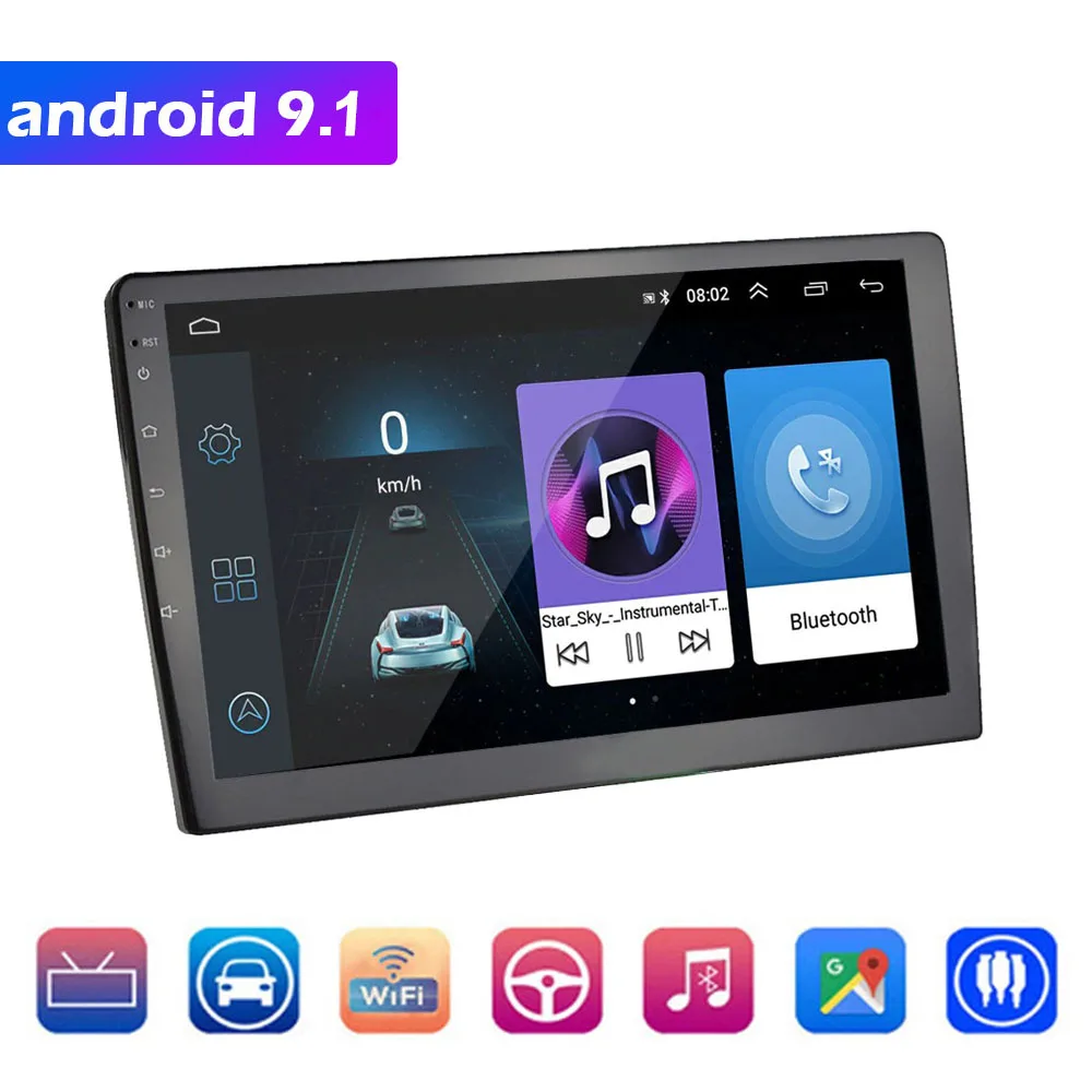 

Автомагнитола 2 Din, 10,1 дюйма, Android, мультимедийный видеоплеер, GPS-навигация, Авторадио, Wi-Fi, Bluetooth, Mirror link, универсальная