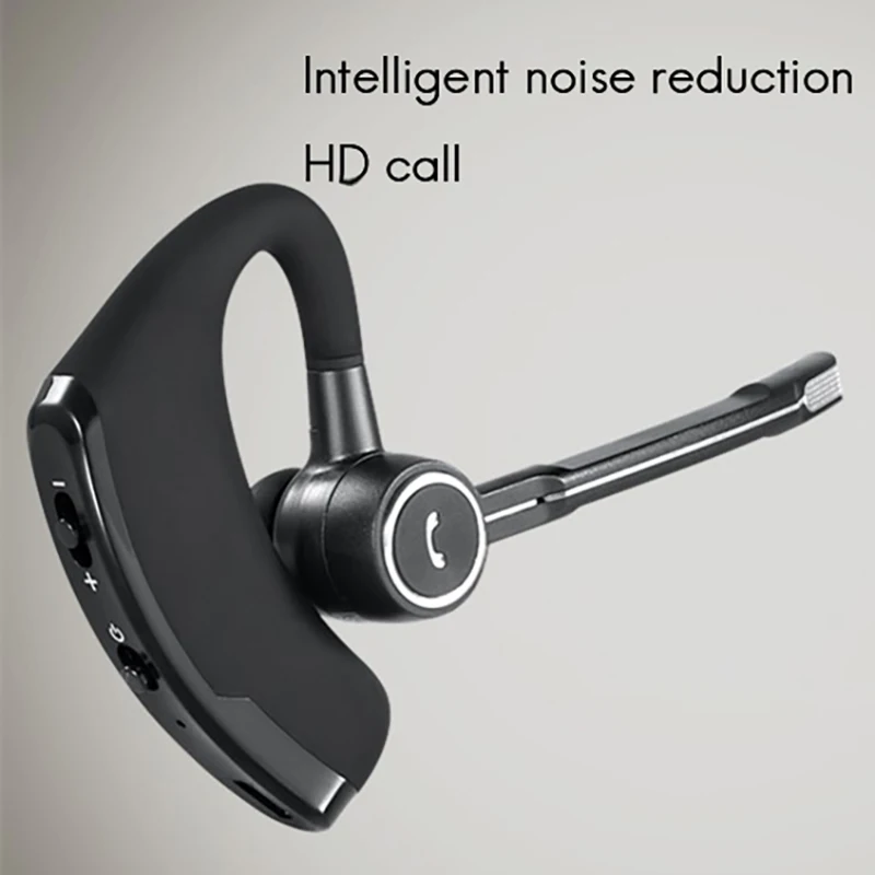 Wireless Bluetooth Headset Hanging Ear Business Headset Voice Control Voice Report Wireless 4 1 Bluetooth Headset