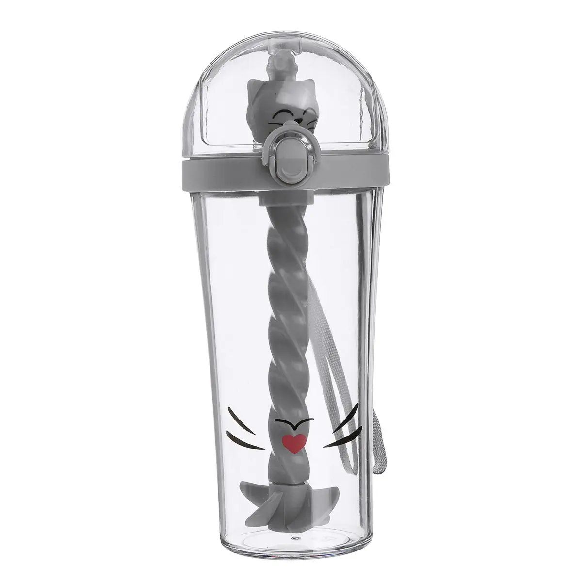 Cartoon Plastic Cup BPA Free Creatives Children's Sippy Cup Student Portable Water Bottle Lovely Material Silicone Nozzle 500 ML