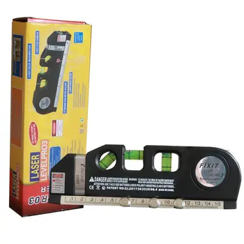 

Infrared Laser Level Cross Line Laser Multipurpose Level Laser Horizon Vertical Spirit Level Tool With 2.5M Measure Tape